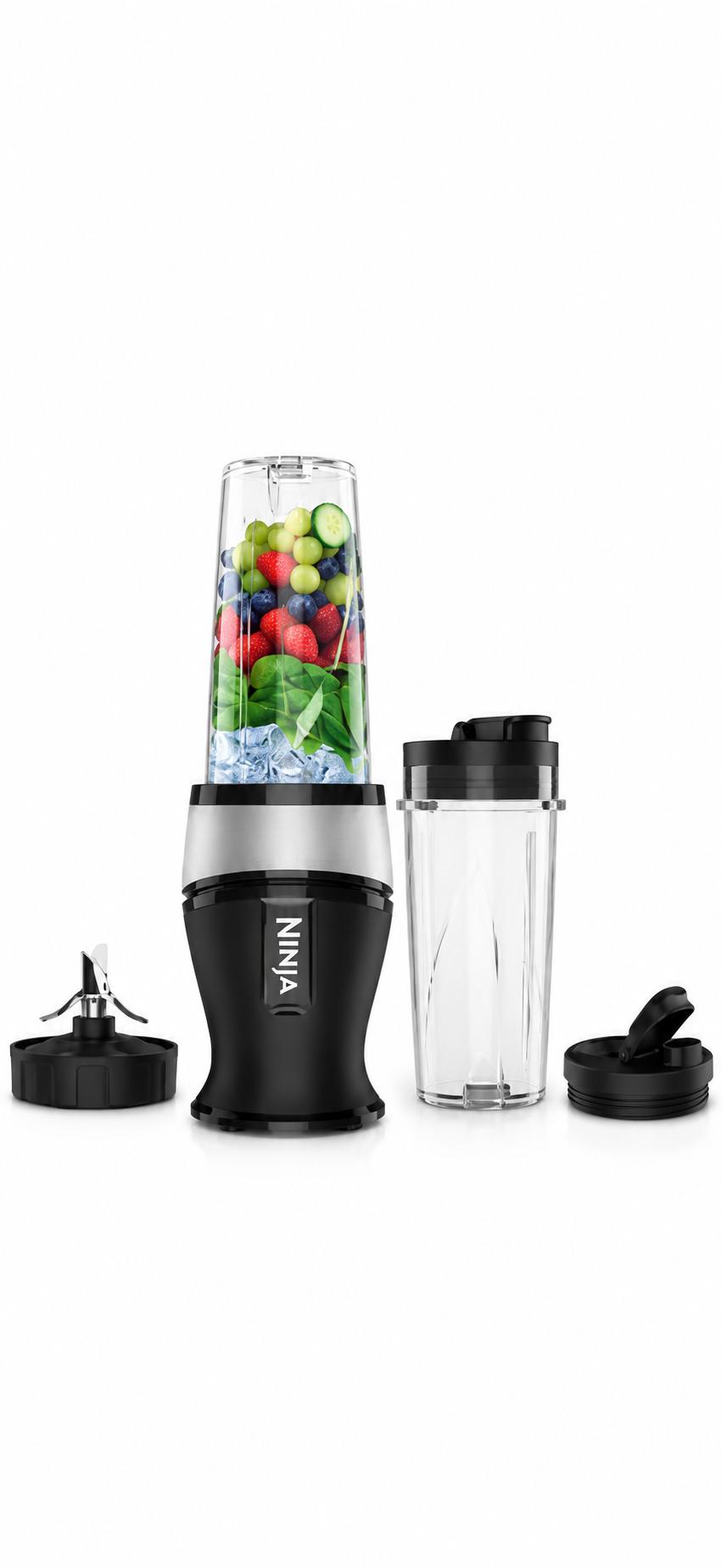 Ninja 700W Slim Blender & Smoothie Maker including 2x 470ml Cups