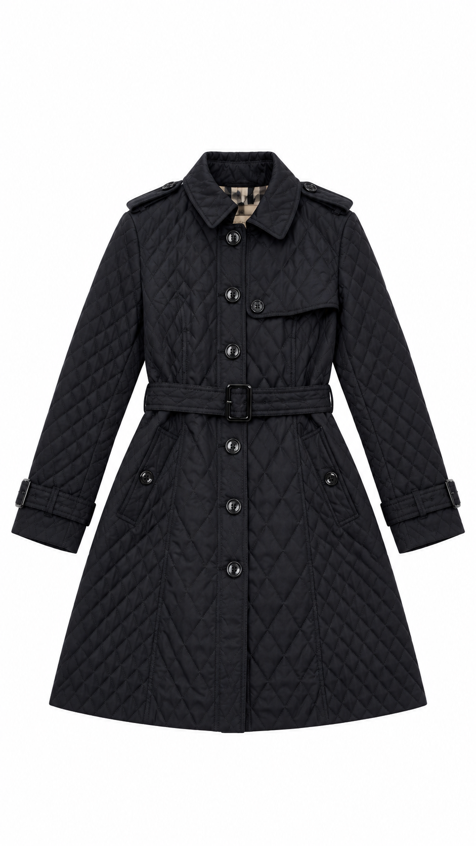 Burberry Women's Quilted Jacket Black - Authenticity Guaranteed