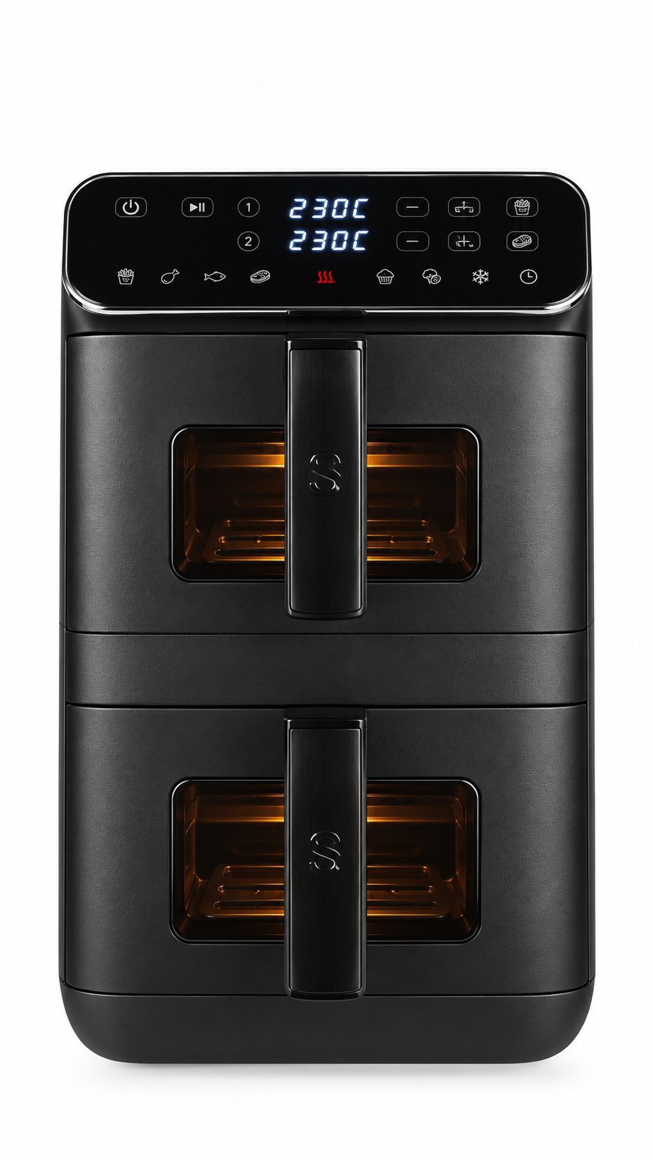 Salter VertiCook Ultra View 9L Air Fryer - Vertical Space-Saving Design, Windows