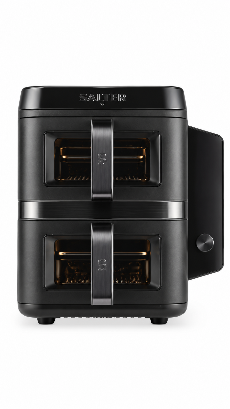 Salter VertiCook View Air Fryer Vertical Dual Drawer Space Saving 12 Functions