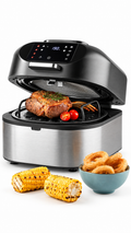 Salter Crisp & Go Portable Air Fryer - Interchangeable, Batch Cooking, 4 Presets