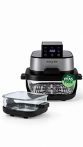 Salter Crisp & Go Portable Air Fryer - Interchangeable, Batch Cooking, 4 Presets
