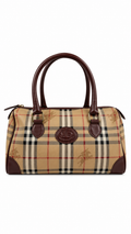 BURBERRY Nova Check Boston Bag - Authenticity Guaranteed