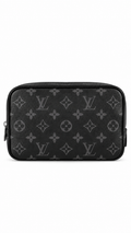 Louis Vuitton Monogram Eclipse Toilet Pouch PM Men’s Wash Bag - Authenticity Guaranteed