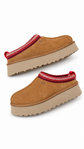 UGG Tazz Platform Slippers CHESTNUT - Authenticity Guaranteed