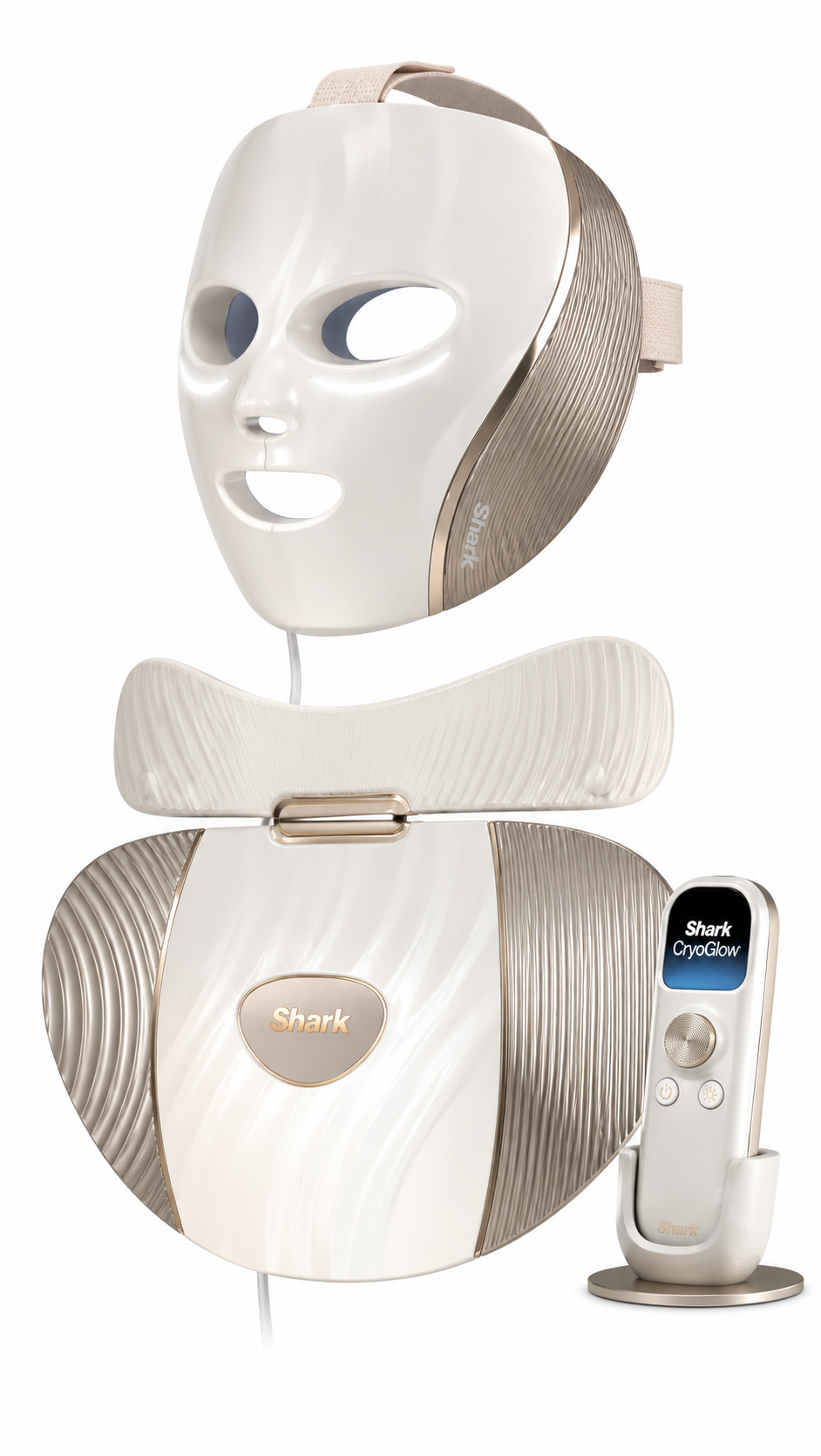 Shark CryoGlow Clinic LED Face + Body System White Gold