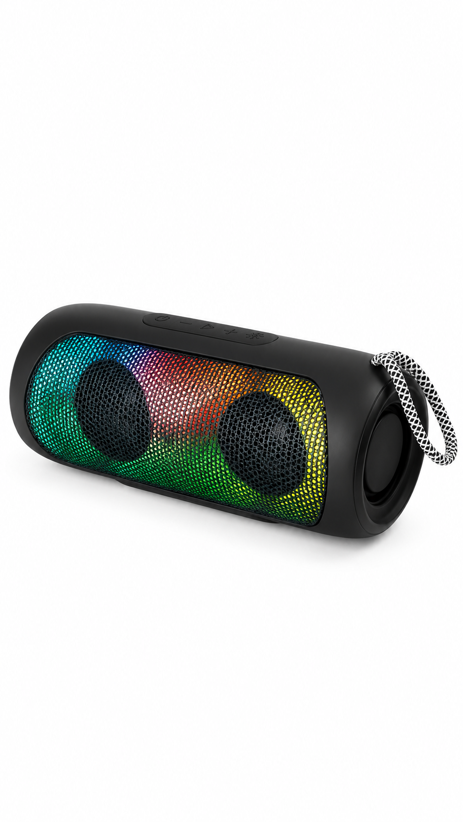 Maxim Bluetooth LED Speaker: 12H Playtime, 8 LED Light Modes
