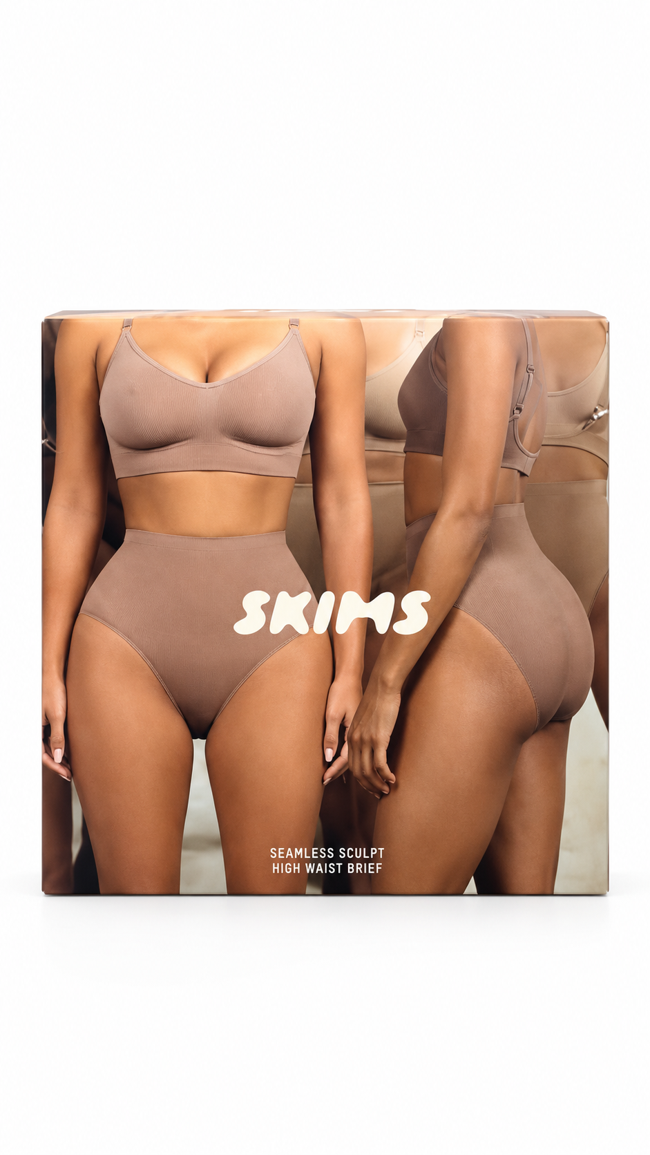SKIMS Seamless Sculpt High Waist Thong Shapewear Seamless Firm Clay I Authenticity Guaranteed