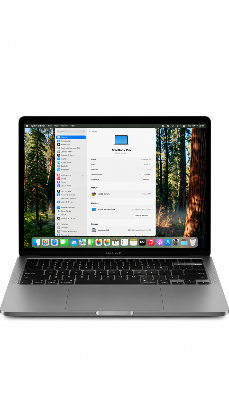 MacBook Pro 2020 13 Inch M1 8gb Ram 256gb SSD 8 Core GPU