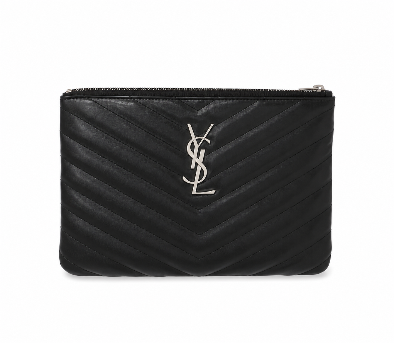 YSL Quilted Leather Clutch