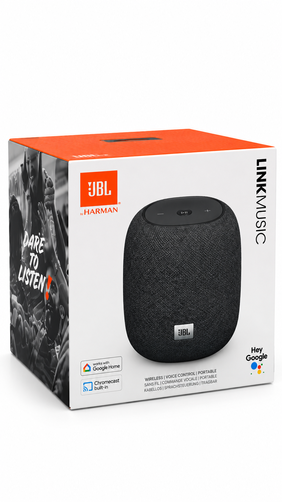 JBL LINK MUSIC SMART SPEAKER WI-FI BLUETOOTH 360DEGREE SOUND CHROMECAST WIRELESS