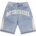 Bottega Desires Blue vanity Denim Shorts Size-M