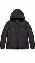 Moncler Menue Black Down Lined Windbreaker I Authenticity Guaranteed