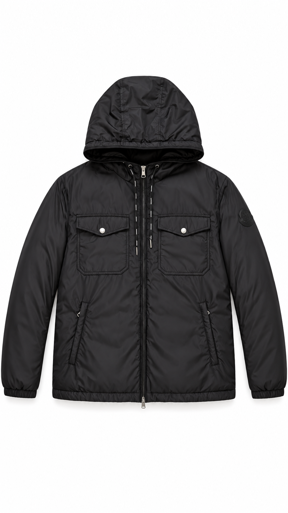 Moncler Menue Black Down Lined Windbreaker I Authenticity Guaranteed
