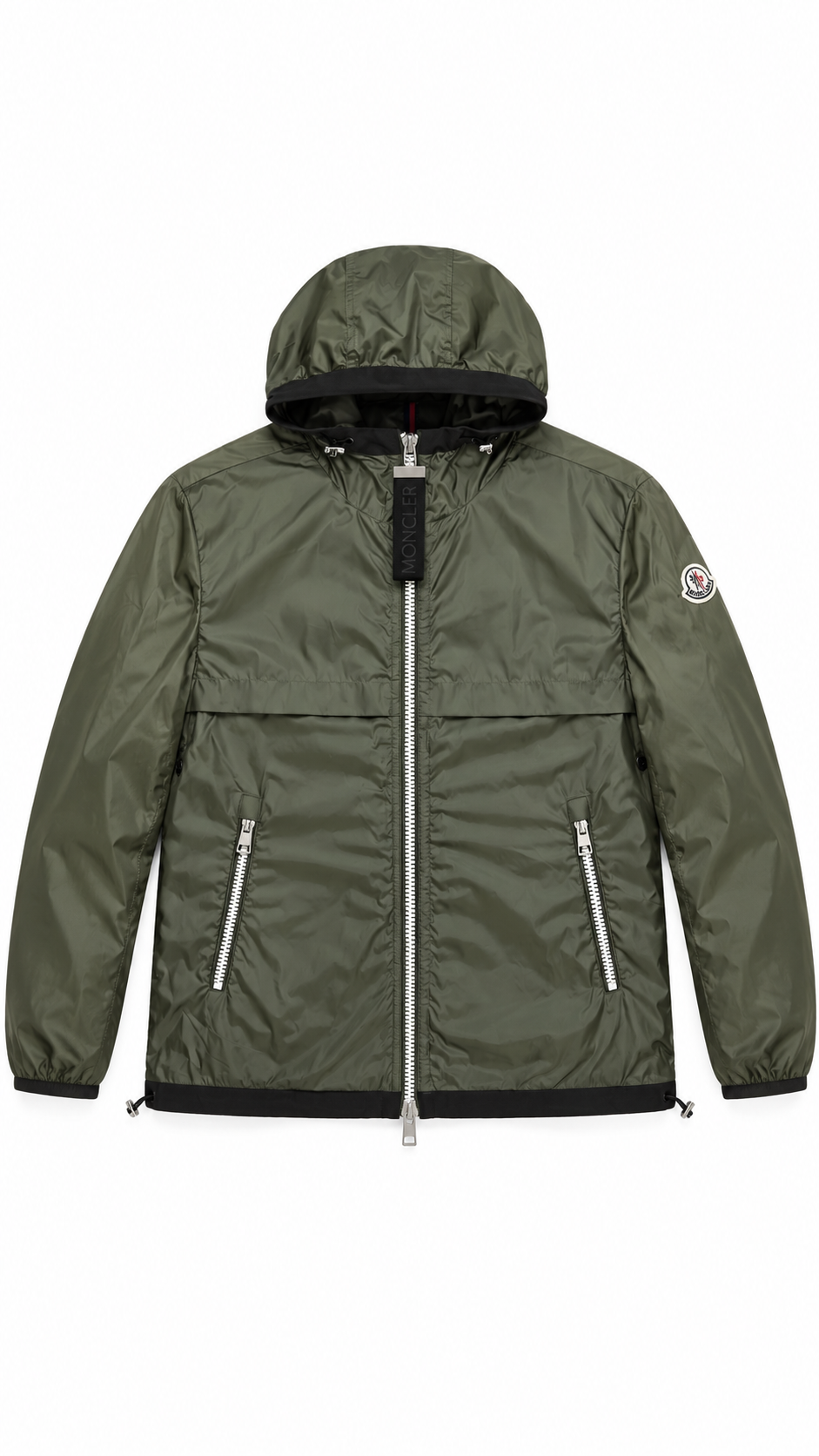 Moncler Alshat Khaki Windbreaker I Authenticity Guaranteed