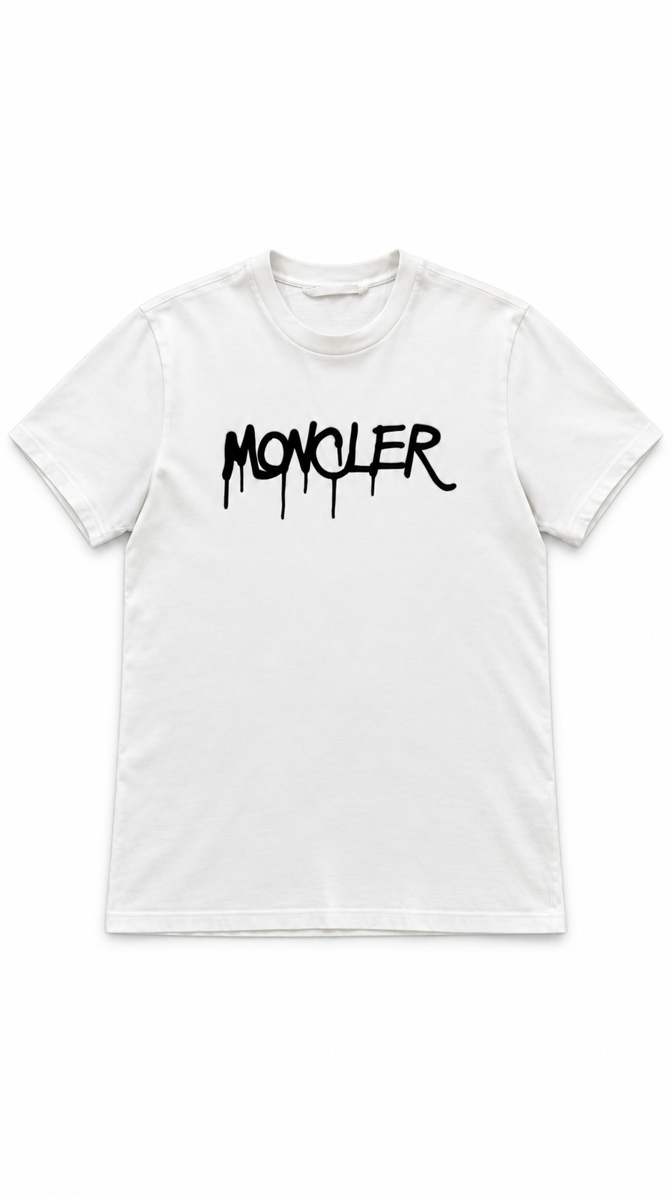 Moncler Graffiti Logo T-Shirt White I Authenticity Guaranteed