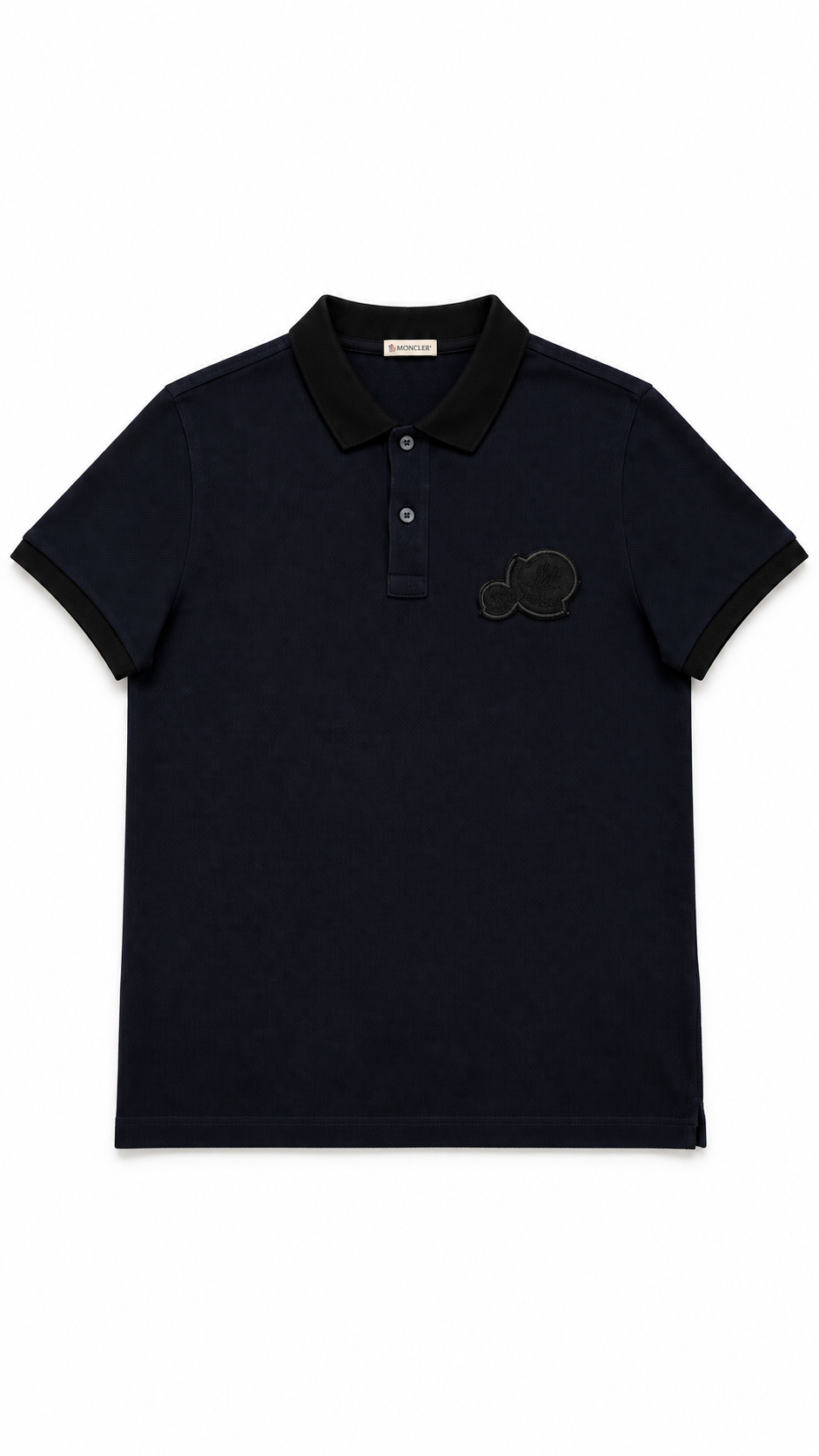 Moncler Double Logo Polo Navy - Authenticity Guaranteed