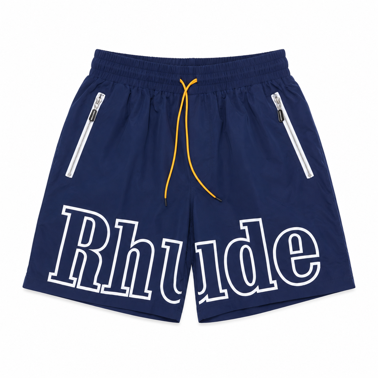 Rhude Navy Beach Shorts Size -M