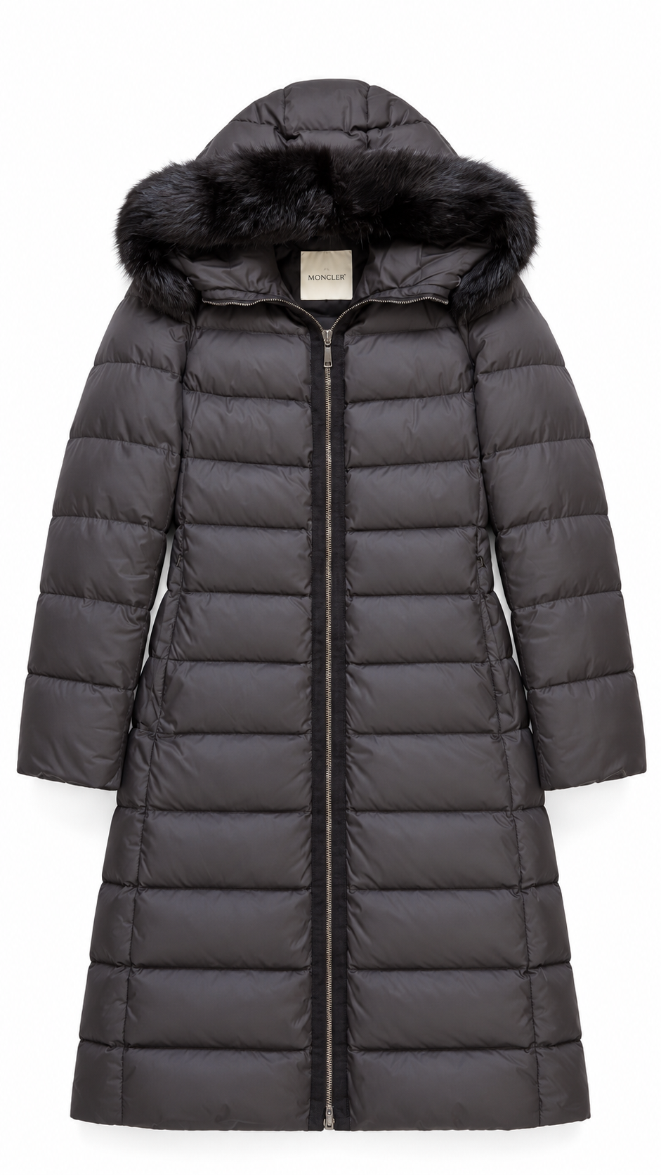 Women's Moncler Fabrefur Black Puffer Jacket I Authenticity Guaranteed