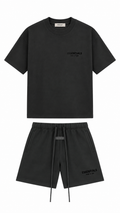 SS22 BLACK ESSENTIALS SHORT SET