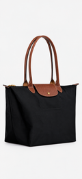 Le Pliage Large Tote Black Nylon Lightweight Work Bag I Authenticity Guaranteed