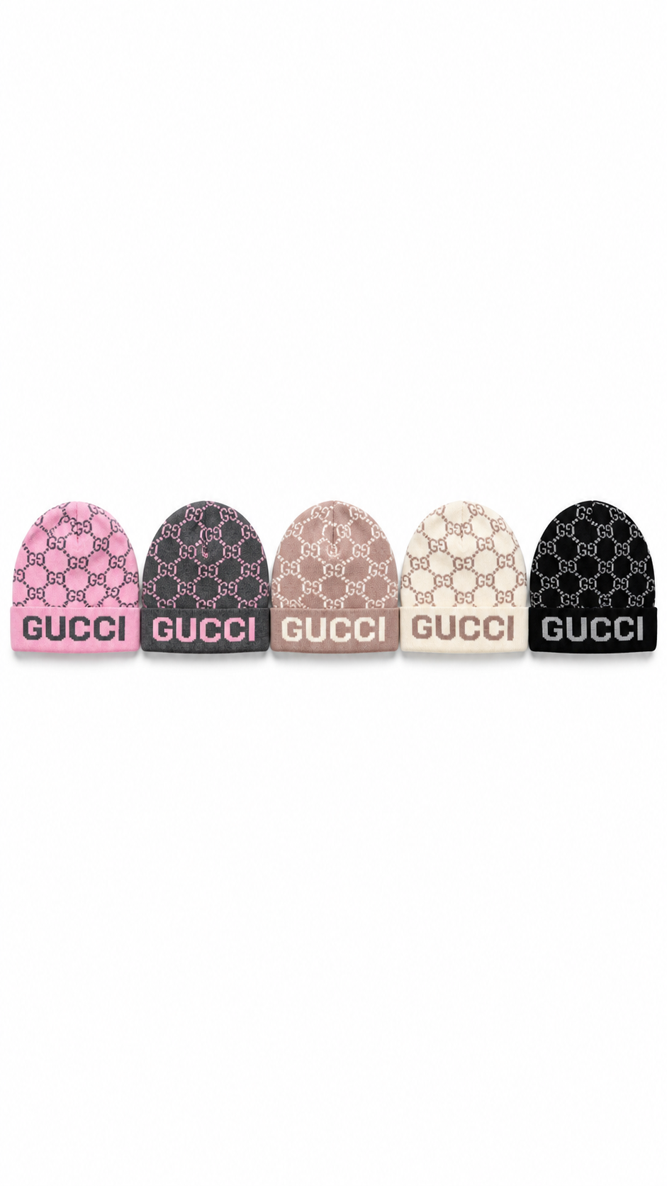 GUCCI GG MONOGRAM KNIT BEANIE