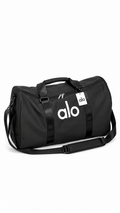 Ladies Black ALO Duffle Gym School Bag