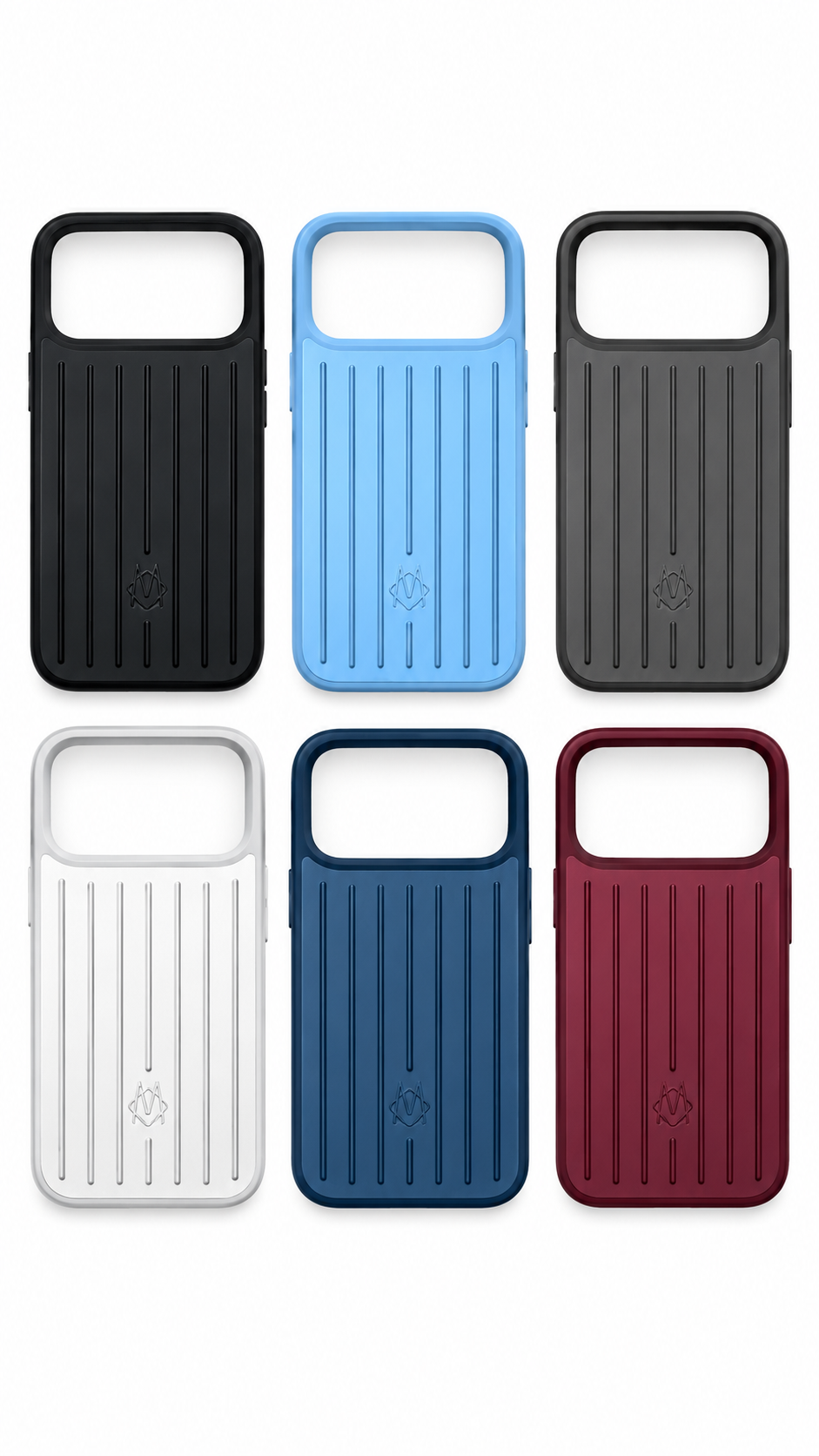 RIMOWA Case For iPhone 17-18 pro max Silver Aluminum Cover Phone Case