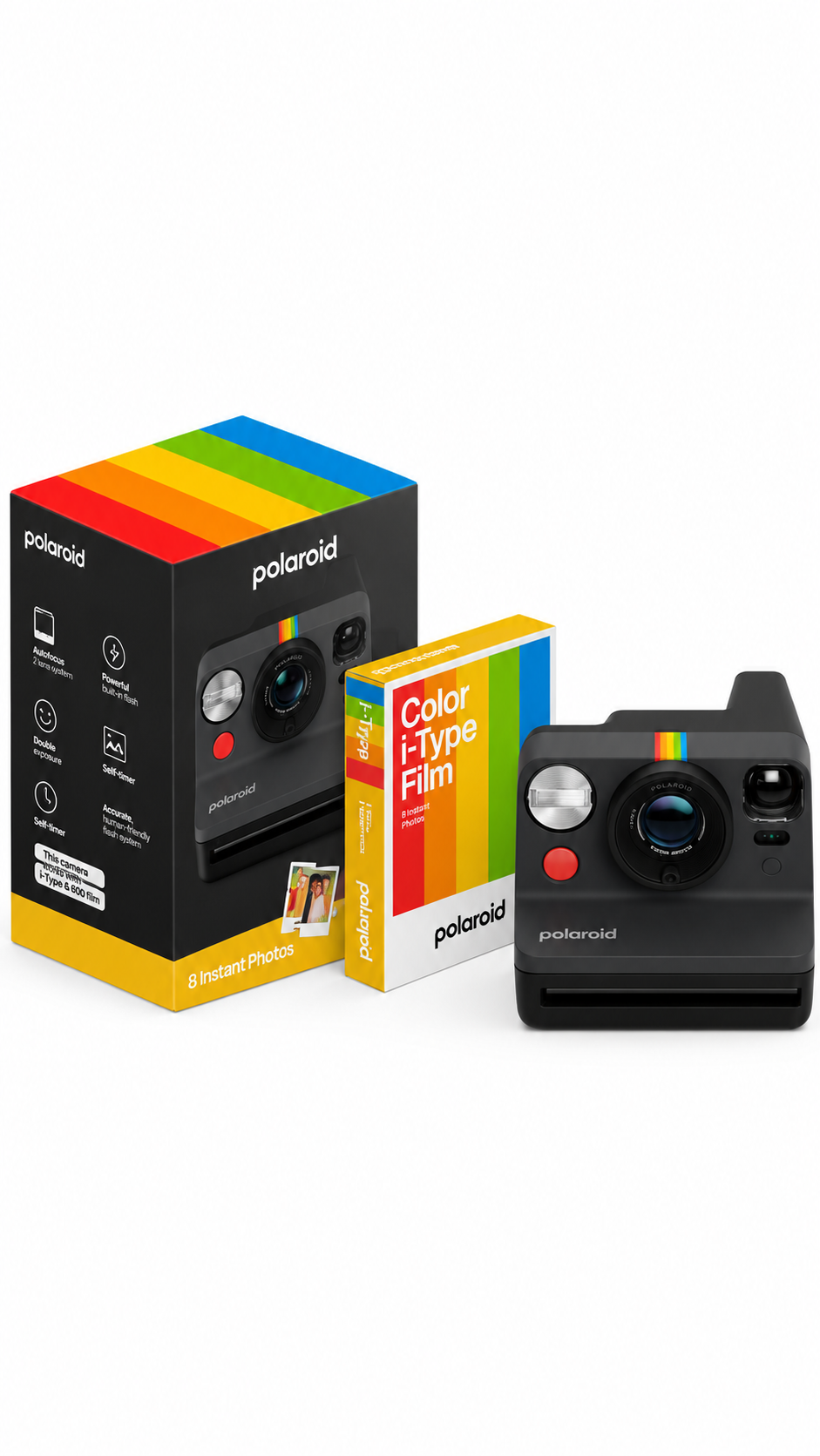 POLAROID Now Generation 3 Instant Camera Everything Box