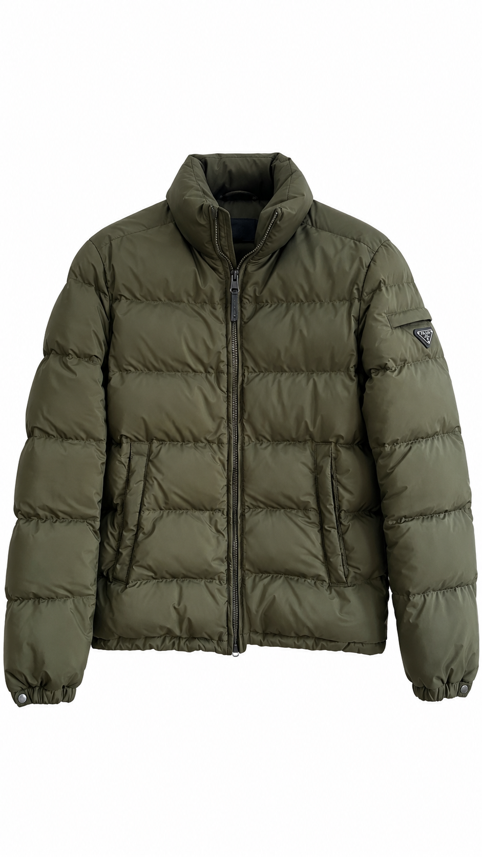 Prada Green Nylon Down Puffer Jacket I Authenticity Guaranteed