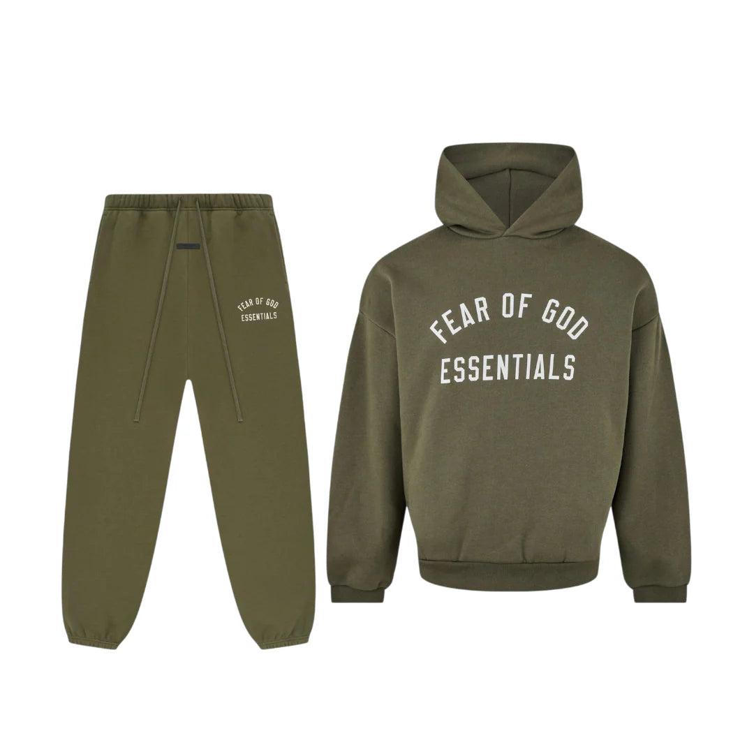 Fear Of God Essentials Full Tracksuit Milltary