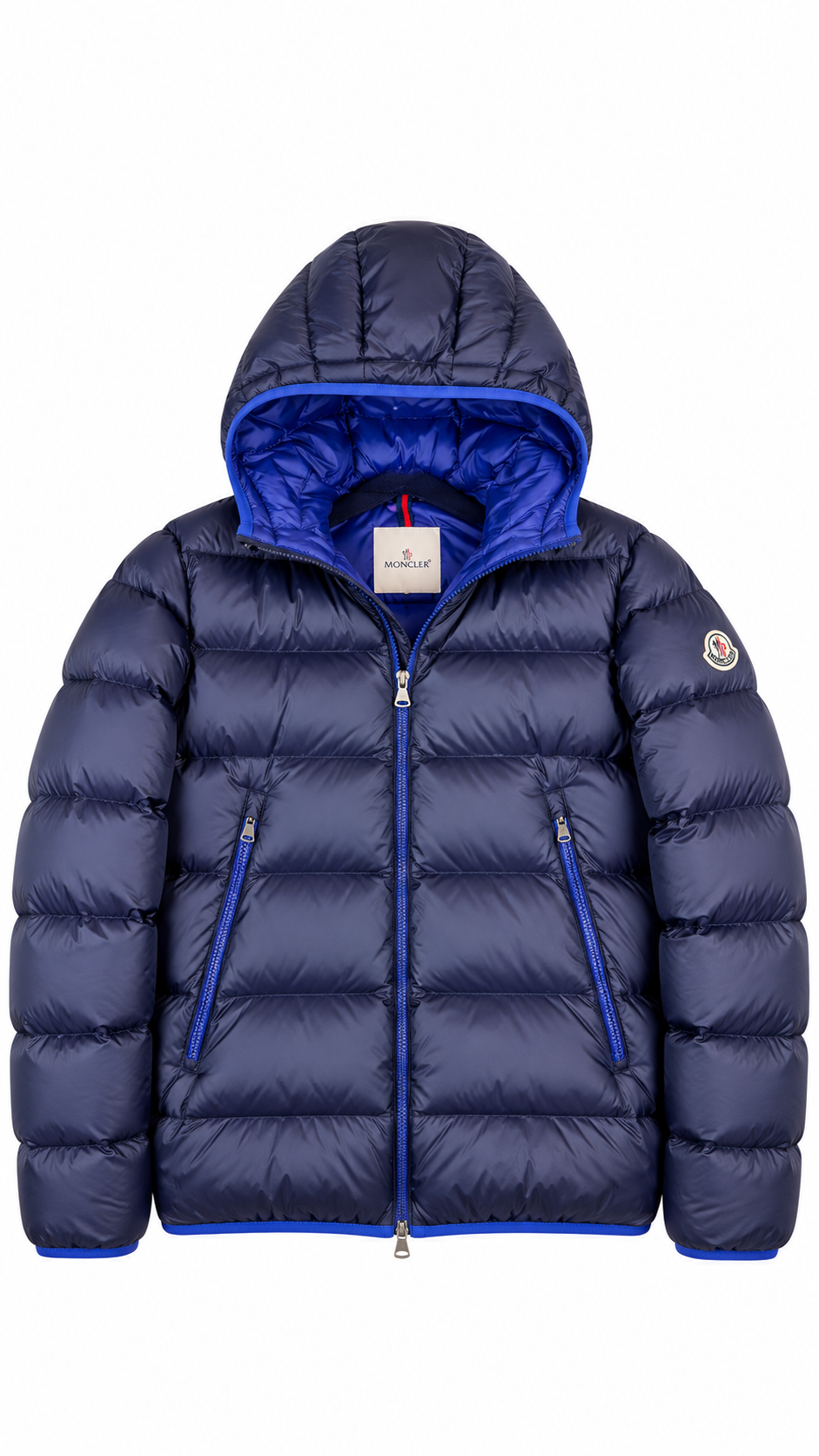 Moncler Mens Chauovon Giubotto Puffer Jacket Navy l Authenticity Guaranteed