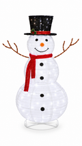 120CM Lighted Snowman Outdoor Christmas Decoration with 90 LED Lights Xmas Décor