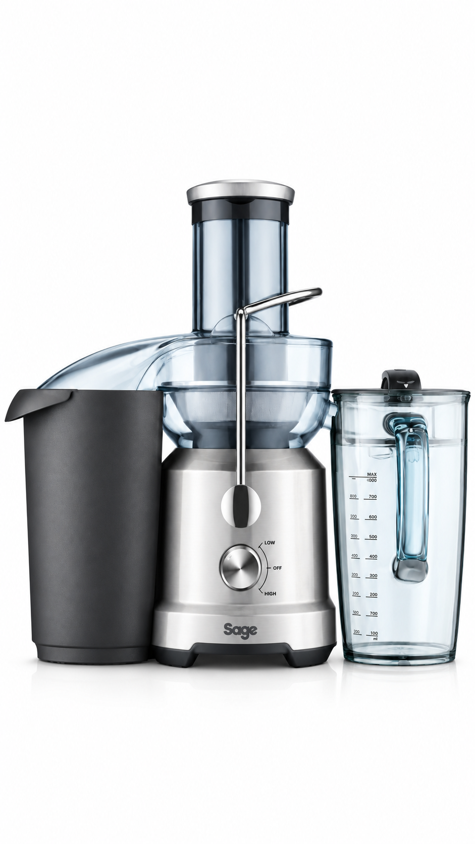 Sage The Nutri Juicer Cold BJE430SIL Cold Press Juice Extractor 1250W Silver