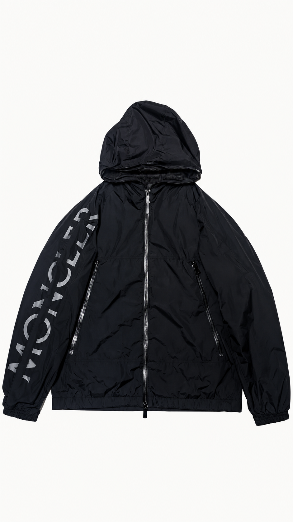 MONCLER BESAR WINDBREAKER JACKET MENS BLACK I Authenticity Guaranteed