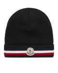 Moncler Tri-Colour Beanie - Black 🔌