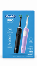 Oral-B Vitality Pro Black & Lilac Electric Toothbrush Rechargeable with Smart