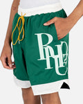 Rhude Side Logo Shorts - Forest Green - Large 🔌