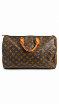 Louis Vuitton Speedy 40 Brown Monogram Canvas I Authenticity Guaranteed