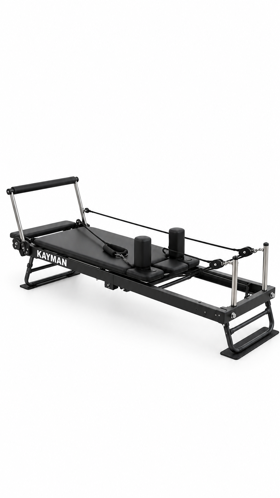 KAYMAN 83" Foldable Pilates Reformer Machine 5-Band Resistance