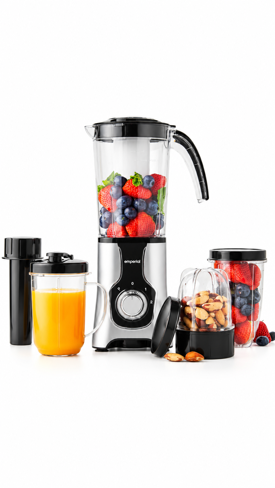 Emperial 4 in 1 Blender, Food Mixer, Smoothie Maker, Juicer, & Grinder 2 Speeds