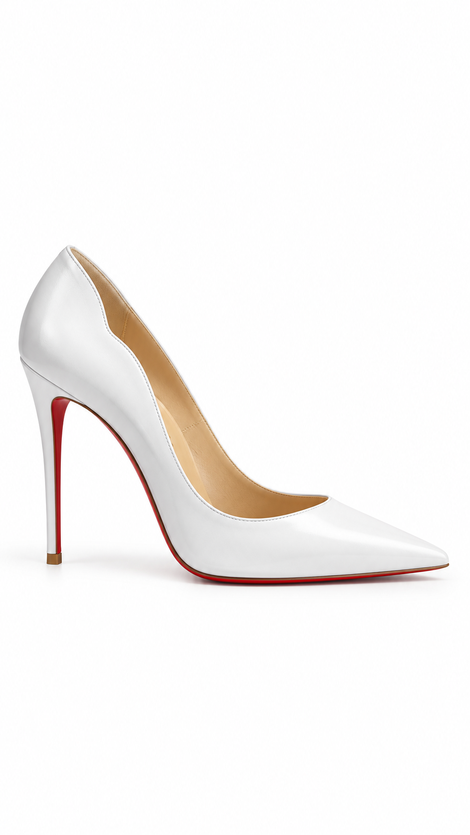Christian Louboutin Hot Chick White Heels I Authenticity Guaranteed