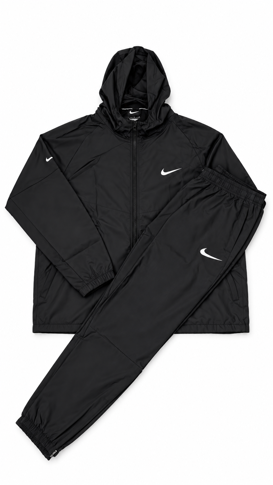 Nike Miler Repel Miller Black Tracksuit Set Slim Hoodie Joggers