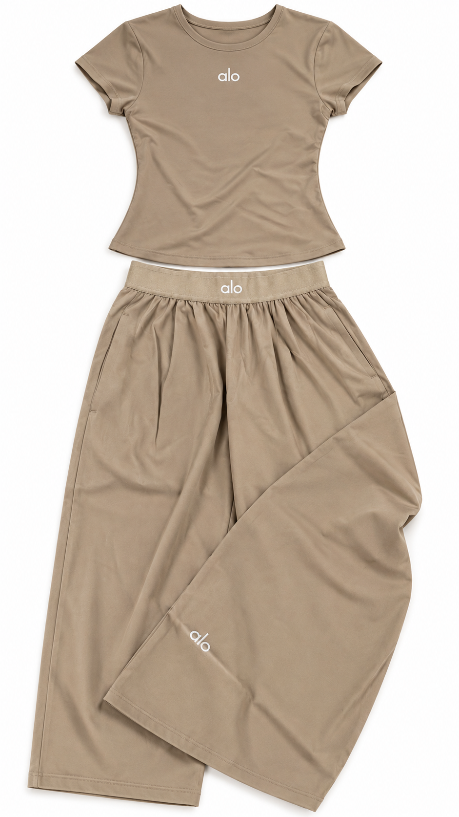 Beige Alo Two Piece Set I Authenticity Guaranteed