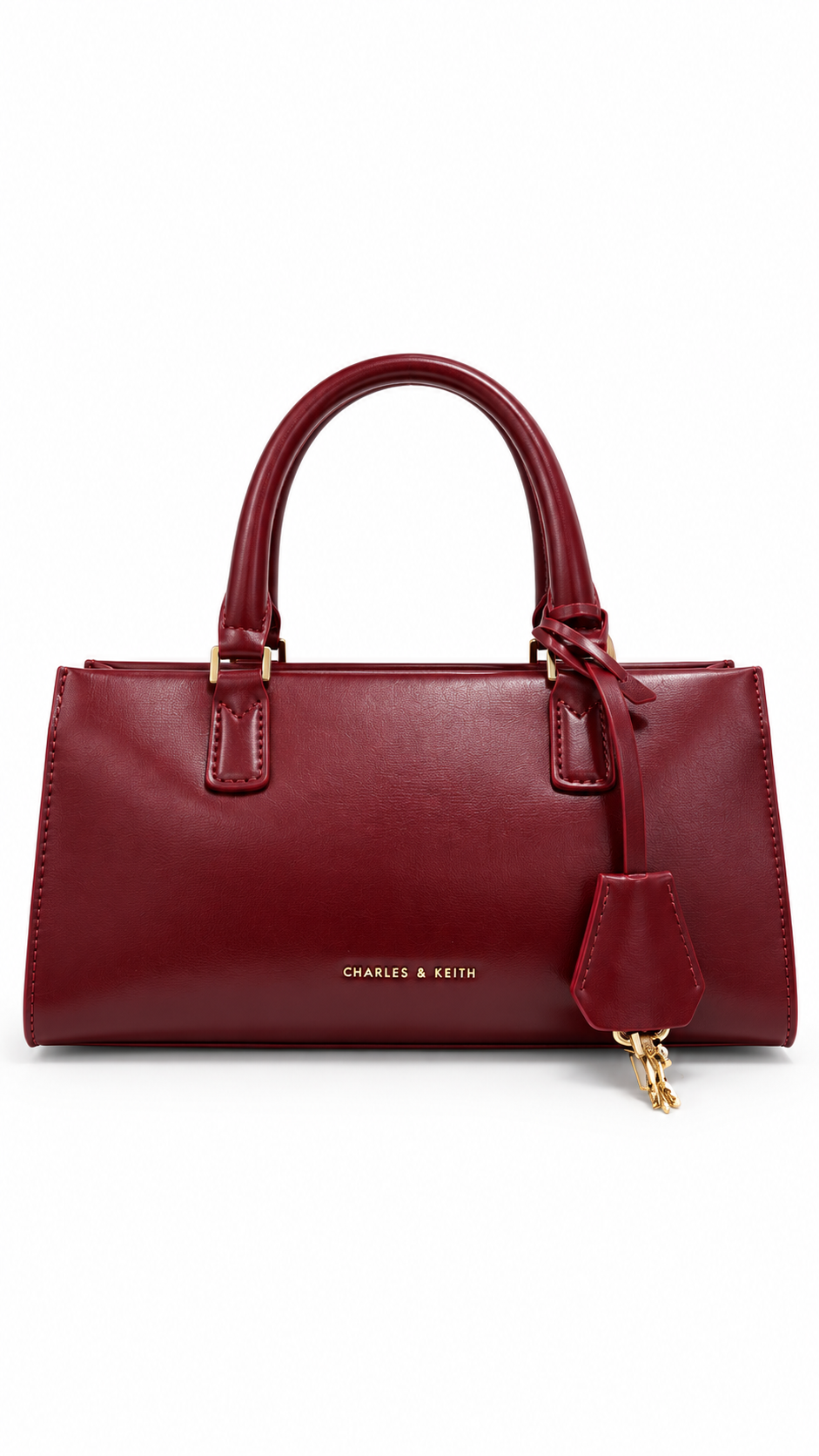 Charles Keith Mini Kerry Bag In Mulberry Colour I Authenticity Guaranteed