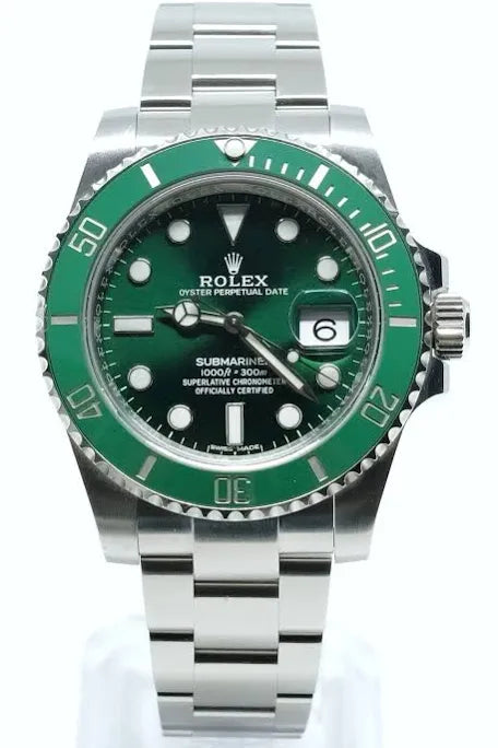 ROLEX SUBMARINER 116610LV “HULK” Box and Papers 2017