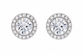 Swarovski Una Angelic Crystal Stud Earrings Round Cut