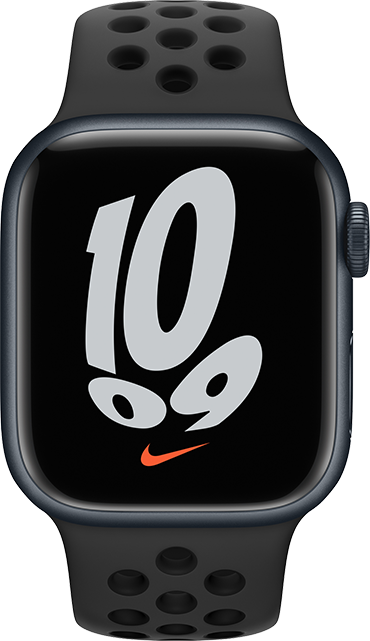 Limited Edition Apple Watch Series 7 (41mm) Midnight Aluminium Nike Edition GPS with Sport Loop