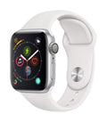 Apple Watch Series 4 40 mm Silver Aluminum Case with White Sport Band (GPS)