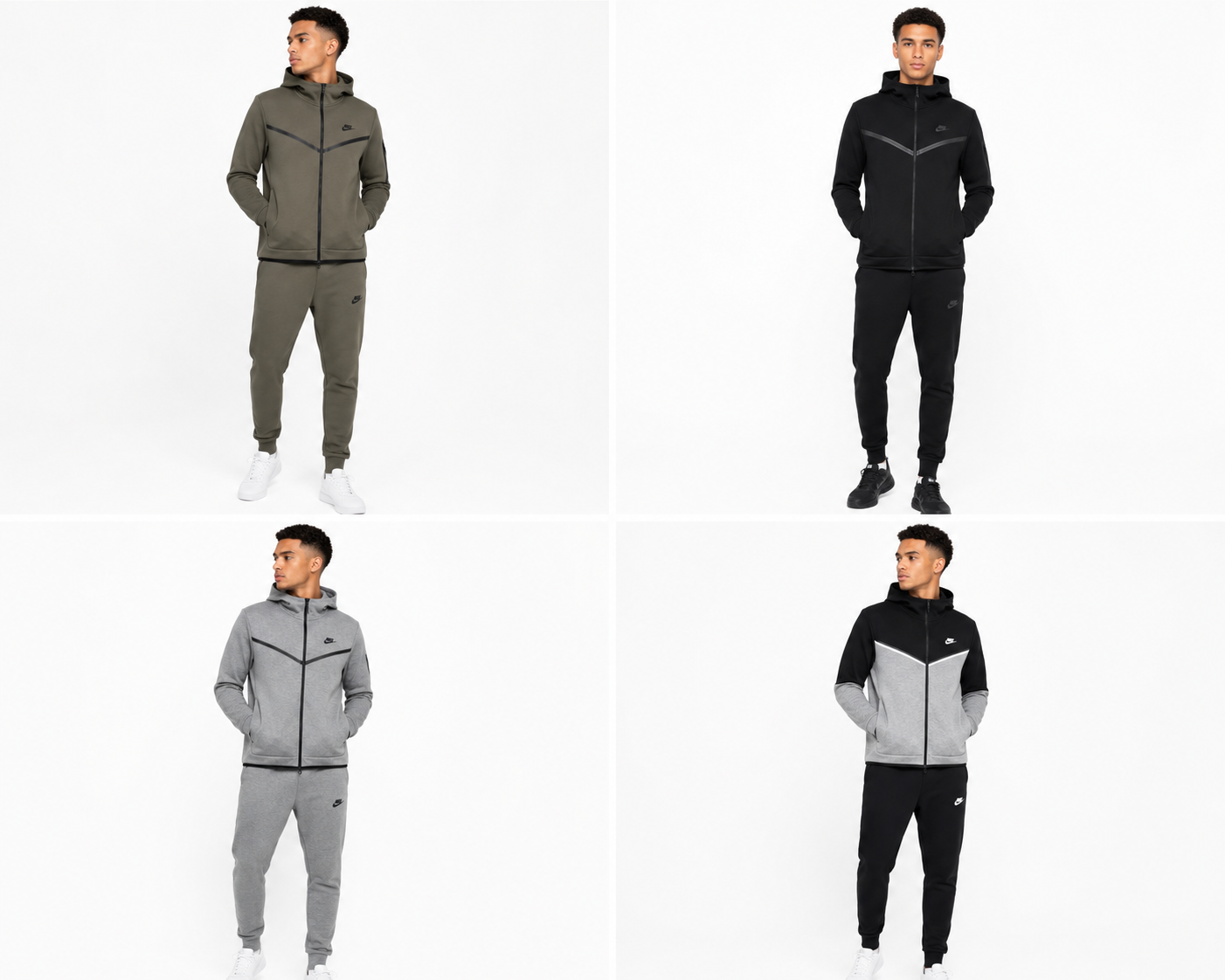 Nike Tech Fleece Tracksuit Mens Hoodie Joggers Set Winter
